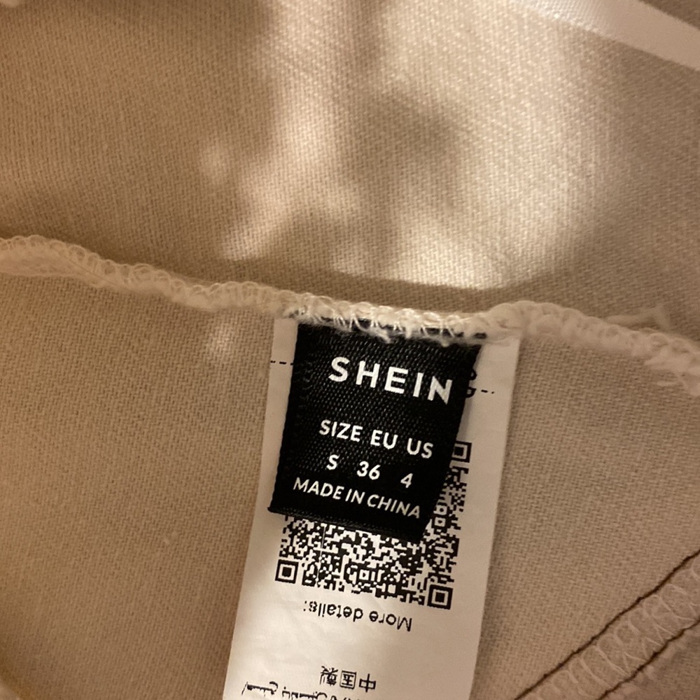 White Denim Tube Top (Shein) - Picture 3 of 3